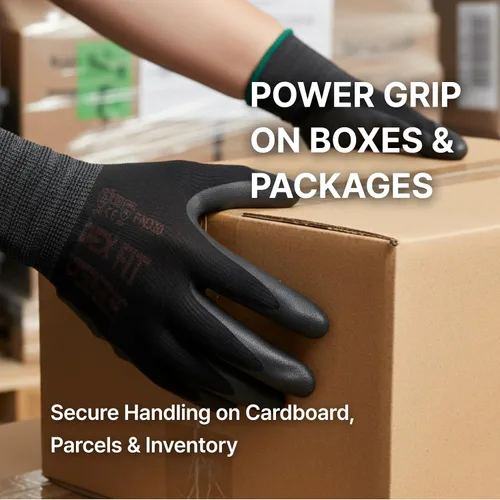 Vista 3 de DEX FIT Nitrile Work Gloves FN330,Stretch Fit, Touchscreen, Power Grip in Wet & Oily Conditions, Men & Women