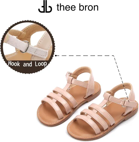 Vista 163 de THEE BRON Sandalias cómodas para niñas, zapatos para niños, sandalias rellenas
