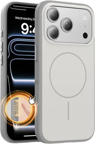 Vista 28 de Tigowos Funda Magnética para iPhone Air Compatible con MagSafe Resistente a Caídas de 16 Pies Cubierta Trasera con Sensación de Piel Mate a Prueba