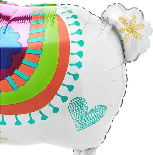 Vista 3 de Anagram Alpaca Llama 36" Supershape Foil Jumbo Globo de fiesta de cumpleaños