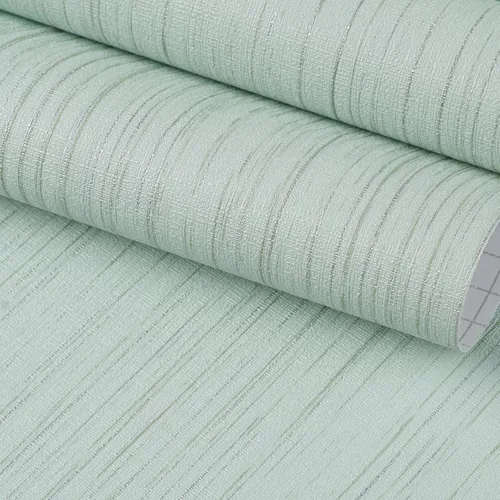 Vista 10 de FunStick Papel tapiz grueso de color gris para despegar y pegar, papel tapiz texturizado de tela sintética, papel de contacto de tela gris