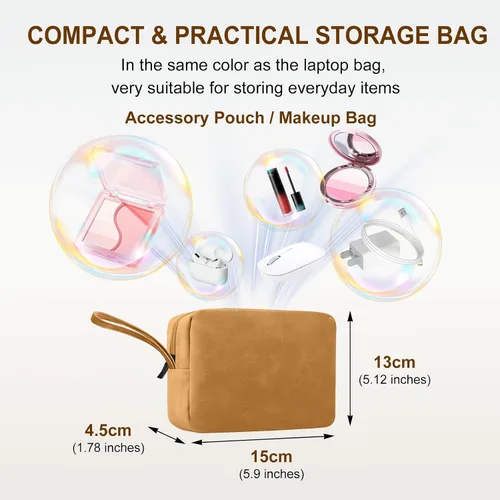 Vista 3 de Funda para portátil de 13-14 pulgadas con soporte para MacBook Neo 13 - Caqui