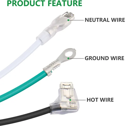 Vista 5 de Wengart Cable de alimentación LCDI de 240 V y 10 amperios para aire acondicionado, cable de CA de repuesto resistente de 2400 W con enchufe NEMA