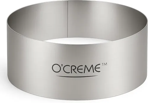 Vista 37 de O'Creme Anillo para Pastel de Acero Inoxidable Resistente Redondo Molde de Anillo para Pastel Mousse para Hornear, Decoración de Pasteles de Postre