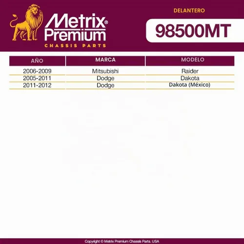 Vista 2 de Metrix Premium Piezas de Chasis - Kit de 2 piezas de Eslabón de Estabilización de Barra Antirrollio Delantera Compatible con 2006-2009 Mitsubishi