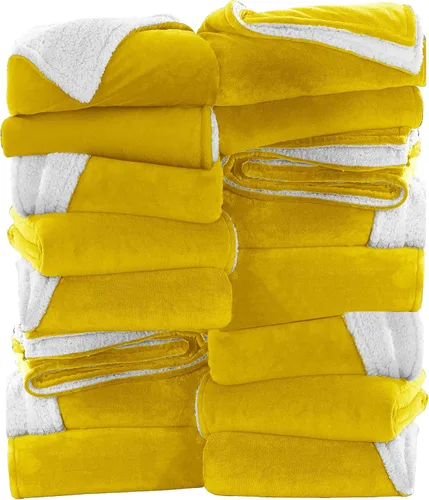 Vista 20 de IR Imperial Rooms Mantas Sherpa de color rosa bebé tamaño King para cama – Paquete al por mayor de 9 mantas Sherpa – Manta suave y esponjosa