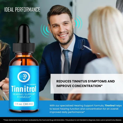 Vista 6 de Gotas de tinnitrol de tinnitus, alivio de tinnitrol y tinnitus para orejas zumbidas, suplemento avanzado de apoyo para la salud del oído, gotas