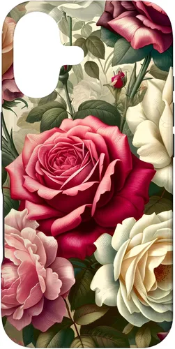 Vista 31 de Funda con diseño floral para iPhone 16 con diseño floral estilo victoriano