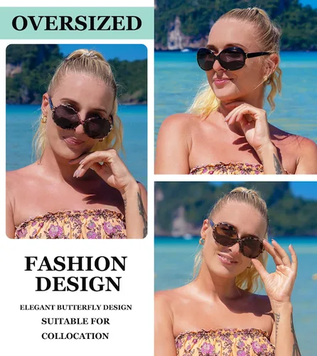 Vista 2 de Eyekepper Gafas de sol bifocales para mujer, lentes de sol para lectura de sol de gran