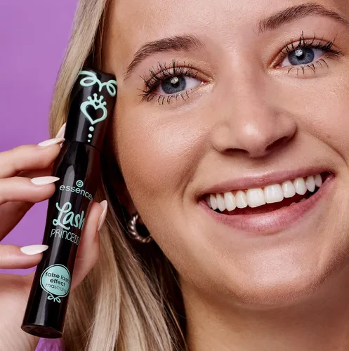 Vista 4 de essence - Máscara de pestañas postizas con efecto de pestañas postizas y delineadores de ojos de gel Stay & Play 01 Black Raven Vegano y libre