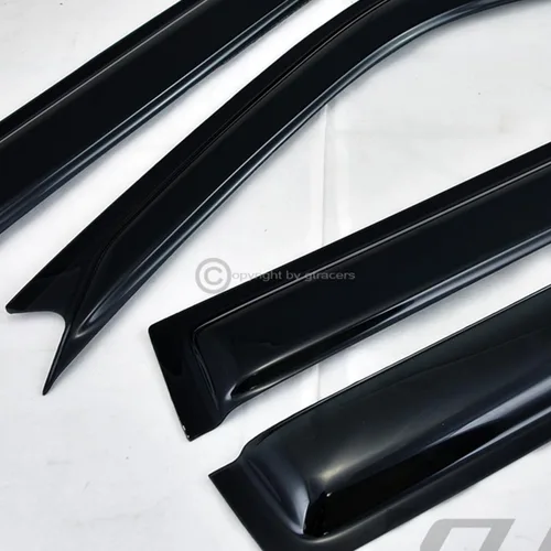 Vista 4 de R&L Racing Ventvisor Deflectores de ventana compatibles con Toyota Rav4 1996-2000 de 4 puertas Protector de luz solar y lluvia de humo oscuro