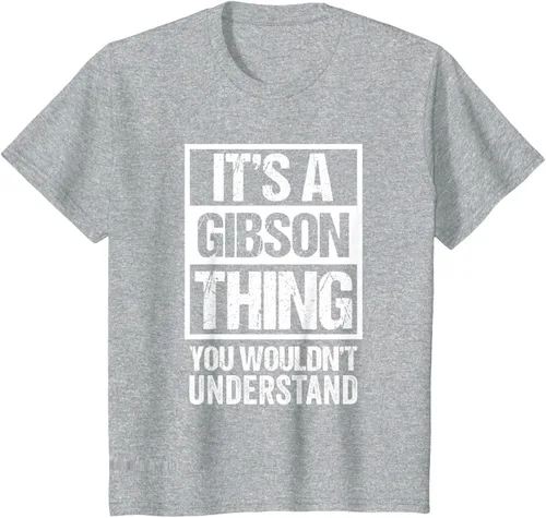 Vista 38 de It's A Gibson Thing You would Not Understand - Camiseta con nombre familiar, Negro, S