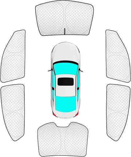 Vista 83 de KMF 6 piezas de parasoles gruesos para Mazda 3 Hatchback (No Sedán) 2014-2018 Accesorios, parasoles completos para parabrisas y ventanas de coche