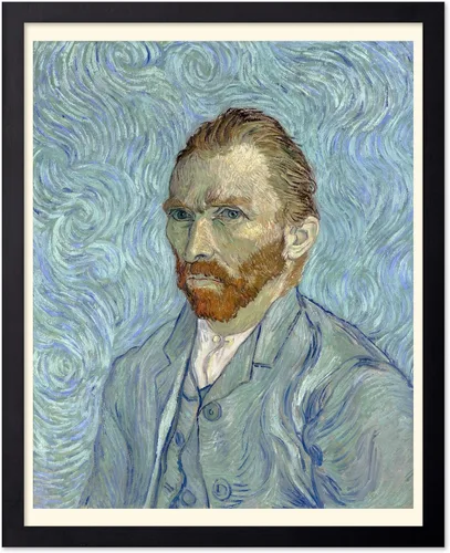 Vista 87 de Poster Master Póster clásico de Van Gogh, impresión impresionista vintage, regalo para artista, pintor, autorretrato, sombrero de paja, dibujo