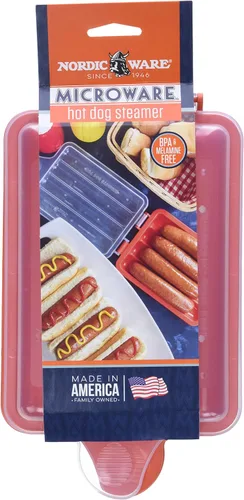 Vista 2 de Nordic Ware Vaporizador de Hot Dog, Rojo, TRV213677