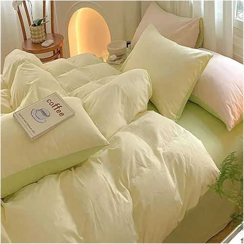 Vista 3 de Bed, Cotton Duvet Cover Set Double Bed Duvet Cover Set Duvet Cover Pillowcase Bedding Set Without Sheets