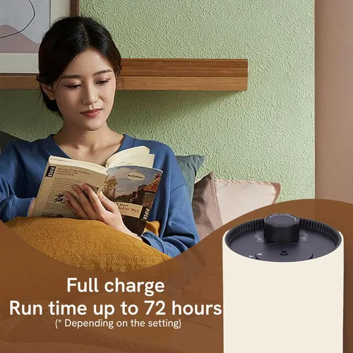 Vista 8 de BlueHills Waterless Cordless Essential Oil Diffuser for Home Car Office Hotel Travel Long Runtime Compact Premium Small Aroma Diffuser – J09 Beige