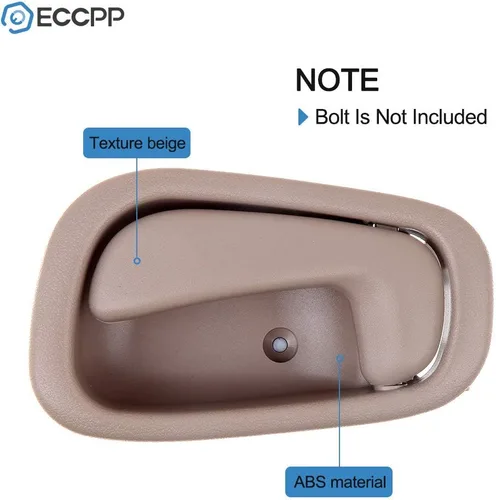 Vista 3 de ECCPP Manijas de puerta de repuesto para Toyota Corolla 1998-2002 beige (2 unidades)