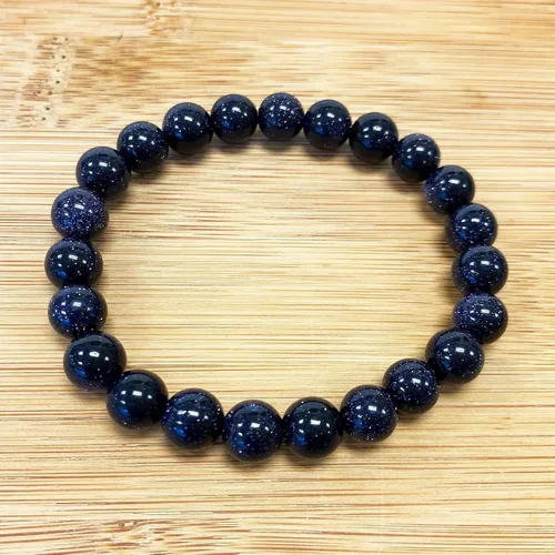 Vista 216 de Gem Avenue Handmade Round Bead Stretch Bracelet Unisex Natural Stone Beaded Jewelry for Men & Women, Elastic Wristband for Daily Wear