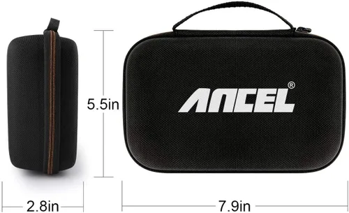 Vista 3 de ANCEL Funda protectora grande para escáner OBD2 y lector de código, herramienta de escaneo de diagnóstico, probador de batería, caja