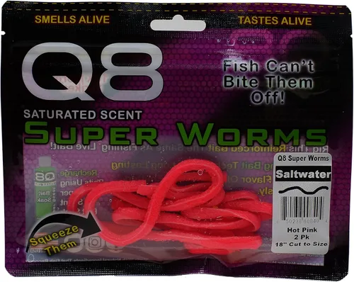 Vista 4 de Q8 Super Bait Super Worms Blanco perla