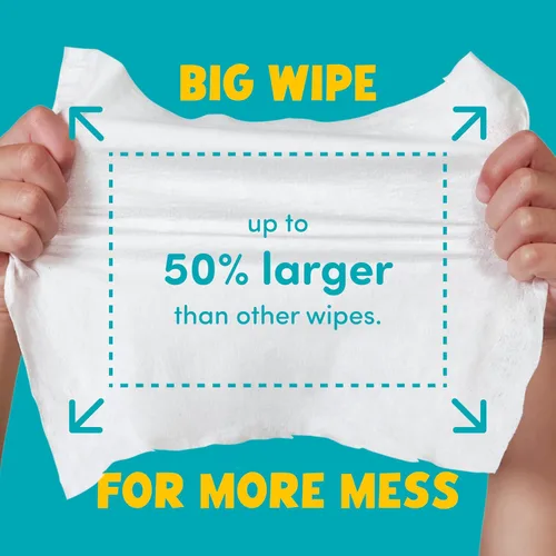 Vista 5 de Yipes! Toallitas faciales y de manos para niños, toallitas húmedas compostables para pieles sensibles, envueltas individualmente, imprescindibles