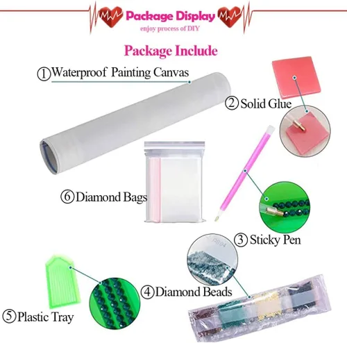 Vista 5 de Eiazuiks Kits de Pintura de Diamantes para Adultos, Paisaje 5D Kits de Arte de Diamantes DIY Perforación Completa Puntos de Diamantes para Regalo