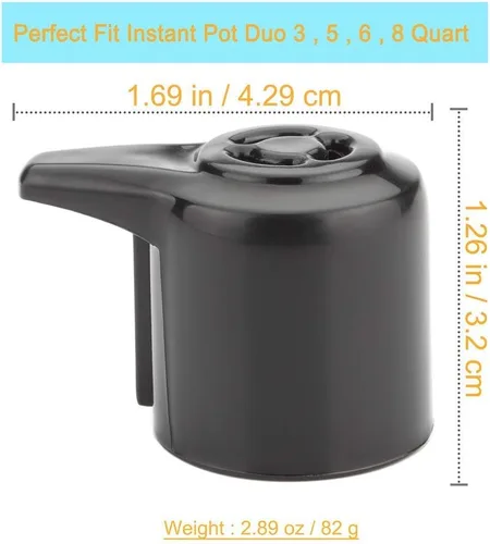 Vista 2 de Válvula de liberación de vapor, válvula de presión universal para olla instantánea de 3, 5, 6, 8 cuartos de galón, accesorio de mango de liberación