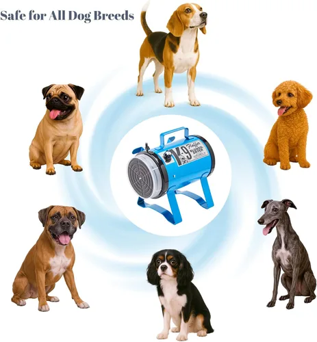 Vista 4 de Electric Cleaner Company K9 Fluffer - Secador de perros - Potente soplador portátil para perros y mascotas, color negro