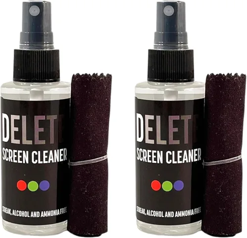 Vista 12 de Delete Kit de spray limpiador de pantalla, botella de 16 onzas y paño