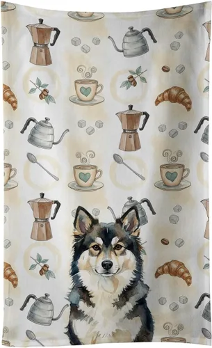 Vista 353 de Caroline's Treasures Afghan Hound - Toalla de cocina para barra de café, terciopelo frontal y lazo de algodón, lavable a máquina Sabueso afgano