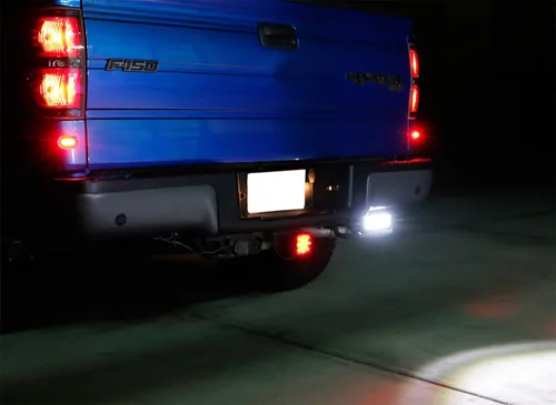 Vista 7 de iJDMTOY Luces de carrera completas de 7 piezas con lente transparente 84-SMD LED y luces de posición laterales delanteras/traseras compatibles