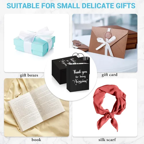 Vista 7 de Ctosree 20 Bolsas de Papel de Regalo de Agradecimiento para Empleados Compañeros de Trabajo Colega Gracias por Ser Increíble Bolsas con Asas