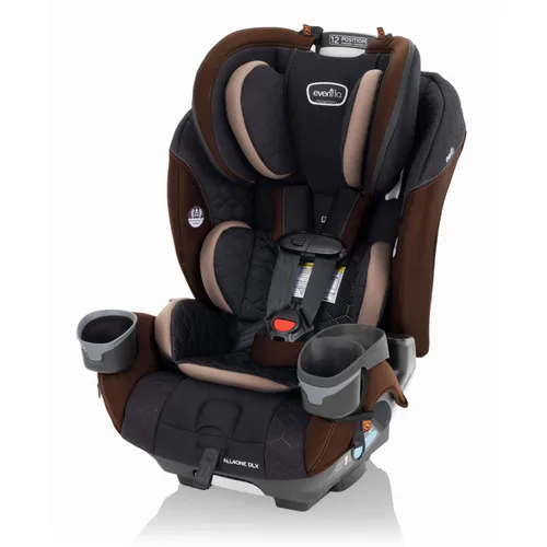 Vista 3 de Evenflo EveryFit/All4One - Asiento convertible 3 en 1 para automóvil con funda de limpieza rápida (marrón Belmont)