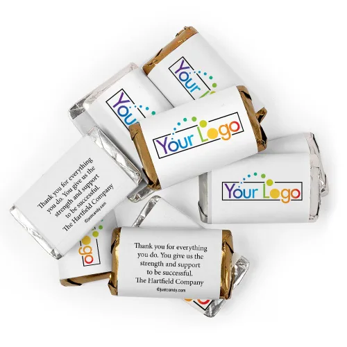 Vista 3 de 250ct Custom Promocional Añadir Su Logo Logo Caramelo Miniaturas - Blanco