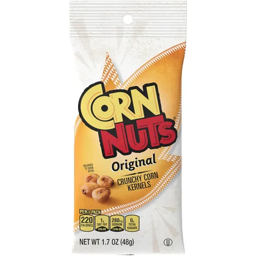 Vista 10 de CORN NUTS Granos de maíz para barbacoa, aperitivos para adultos, 18 bolsas