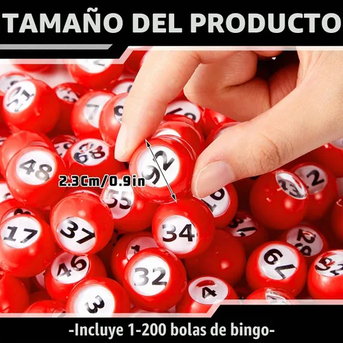 Vista 2 de Liliful - 100 bolas de bingo numeradas del 1 al 100, fácil de leer