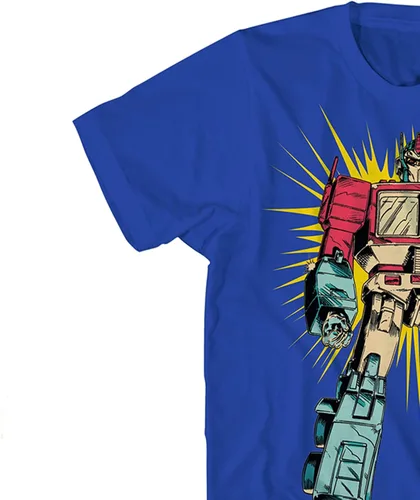 Vista 6 de Transformers Hasbro - Camiseta Throwback para hombre, Optimus, Megatron, Bumblebee - Camiseta clásica Throwback