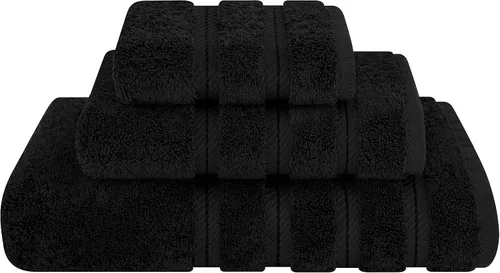 Vista 74 de American Soft Linen - Juego de toallas de 3 piezas, 1 toalla de baño, 1 toalla de mano y 1 toalla pequeña, 100% algodón turco para baño, juego