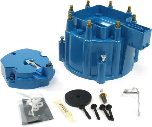 Vista 3 de Pertronix D4000 Lanzallamas Negro HEI Kit de Tapa Distribuidor y Rotor