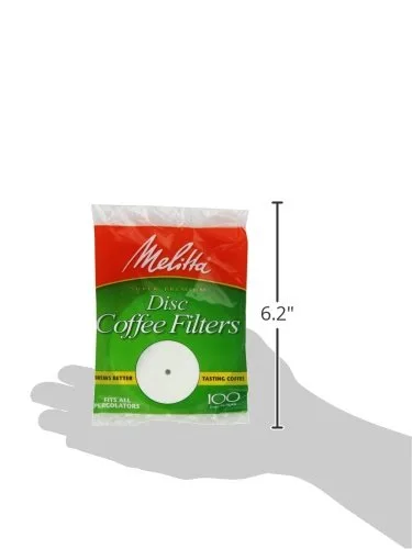 Vista 7 de Melitta Filtros de café de disco para percoladores, blanco, 3.5 pulgadas, 100 unidades (paquete de 24)