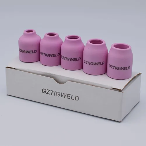 Vista 5 de 10 unids TIG lente gas alúmina boquilla cerámica taza 53n58 53n59 53n60 53n61 53n61s #4 #5 #6 # 7 #8 para la antorcha de soldadura TIG 9 20 25