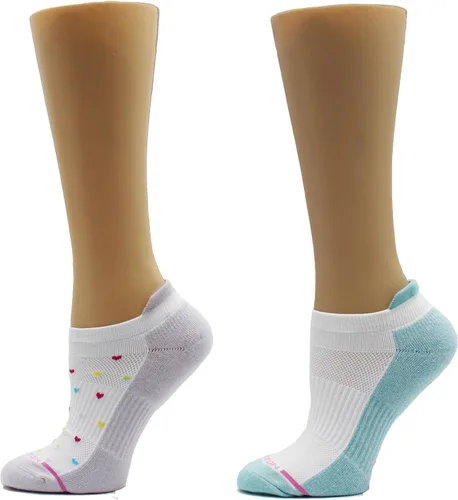 Vista 38 de Dr. Motion Calcetines de compresión de corte bajo para mujer, paquete de 2