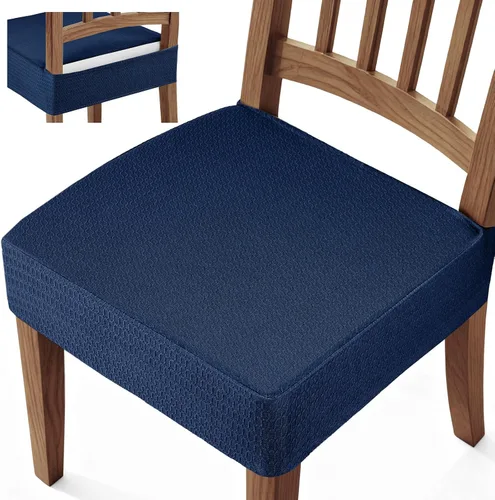 Vista 10 de Songrey - Juego de 6 fundas impermeables para sillas de comedor, color beige