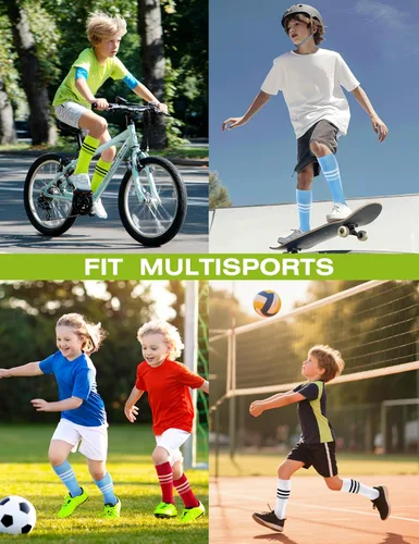 Vista 5 de CS CELERSPORT 23 pares de calcetines de fútbol y sóftbol para jóvenes, niños, hombres y mujeres, calcetines multideportivos