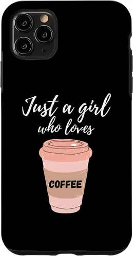Vista 13 de Just A Girl Who Loves Coffee Funny Java Lover Design Cute Case for iPhone 16