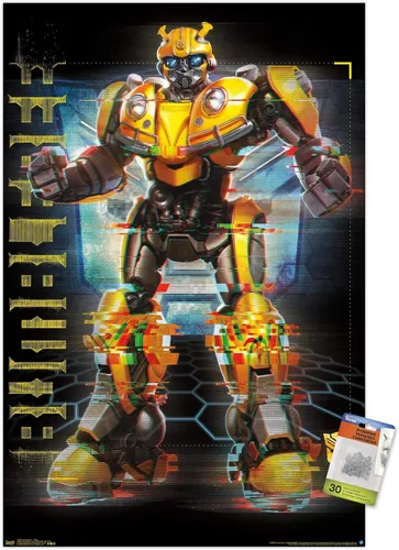 Vista 5 de Hasbro Transformers: Bumblebee - Póster de pared con pasadores