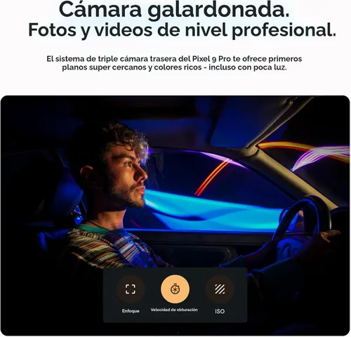 Vista 3 de Google Pixel 9 Pro XL - Smartphone Android desbloqueado con Gemini, sistema de cámara trasera triple, batería de 24 horas y pantalla Super Actua