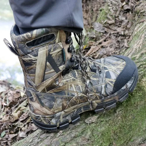 Vista 7 de Botas de caza impermeables para hombre, ligeras, botas de trabajo aisladas, botas de trabajo transpirables de 10 pulgadas, 10 pulgadas, Thinsulate