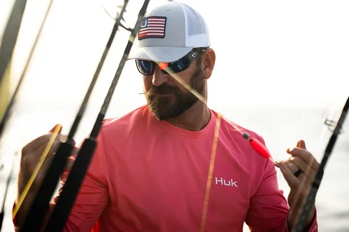 Vista 4 de HUK Men's Icon X Long Sleeve Fishing Shirt with Sun Protection